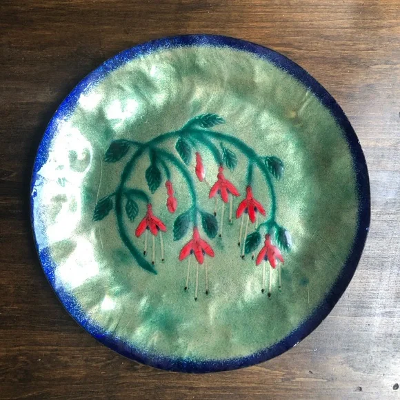 VINTAGE Plate Decorative Enamel Copper from Ireland - Picture 10 of 10